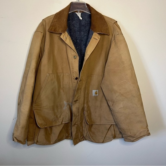 Vintage 1989 100 Years CARHARTT Blanket Lined
Chore Coat Jacket Size XXXL - Picture 11 of 12